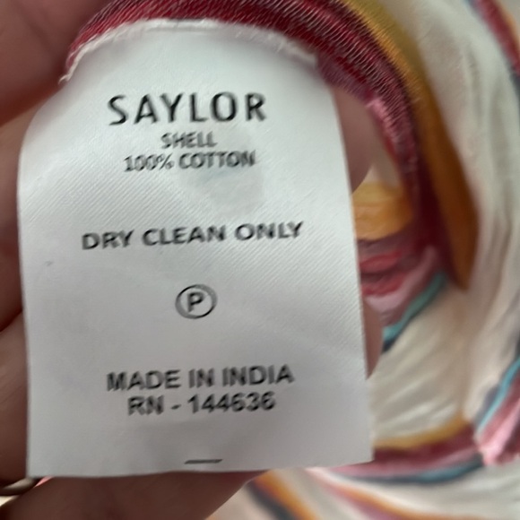 SAYLOR Stripe Dress Revolve Size Medium - Picture 6 of 8